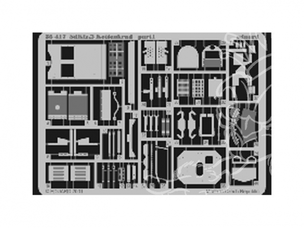 Eduard photodecoupe militaire 35417 Kettenkraftrad 1/35