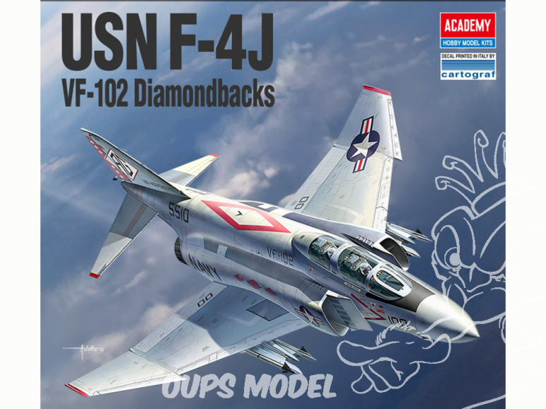 Academy maquette avion 12323 USN F-4J VF-102 Diamondbacks 1/48