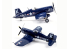 Academy maquette avion 12353 Chance Vought Corsair USN F4U-4 &quot;Bataille du réservoir de Jangjin 1/48