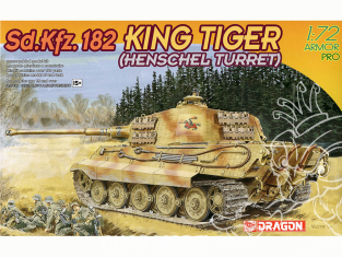 DRAGON maquette militaire 7246 Sd.Kfz.182 Kingtiger Tourelle Henschel 1/72