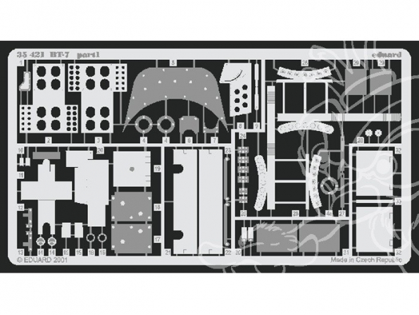 Eduard photodecoupe militaire 35421 BT-7 1/35