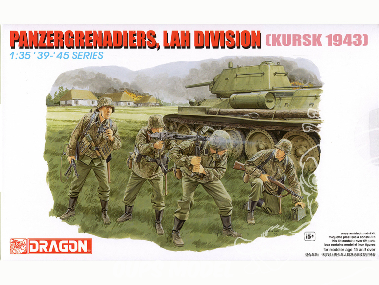 Dragon maquette militaire 6159 Panzergrenadiers LAH Division Kursk 1943 1/35