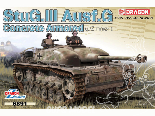 Dragon maquette militaire 6891 StuG.III Ausf.G Concrete Armored avec Zimmerit 1/35