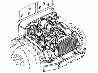 CMK set detail resine 3004 M939 MOTEUR 1/35