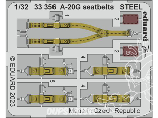 Eduard photodécoupe avion 33356 Harnais métal A-20G Hk Models 1/32