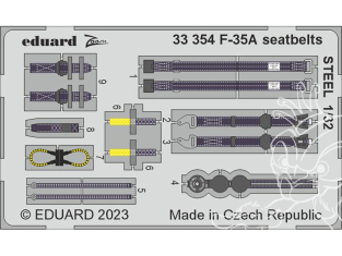 Eduard photodécoupe avion 33354 Harnais métal F-35A Trumpeter 1/32