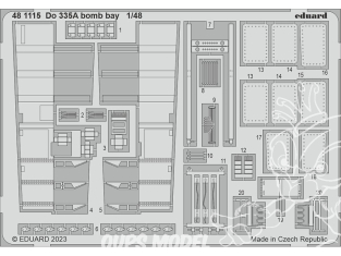 EDUARD photodecoupe avion 481115 Baie de bombe Dornier Do 335A Tamiya 1/48