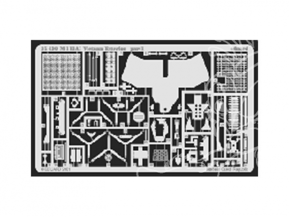 Eduard photodecoupe militaire 35430 Exterieur M113A1 Vietnam 1/35