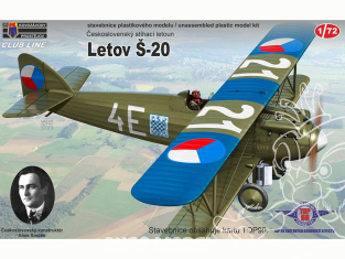 KP Model kit avion CLK0010 Letov Š-20 Constructeur tchécoslovaque Alois Smolik 1/72