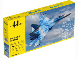 Heller maquette avion 80371 Soukhoï SU-27 UB/P Ukraine 1/72