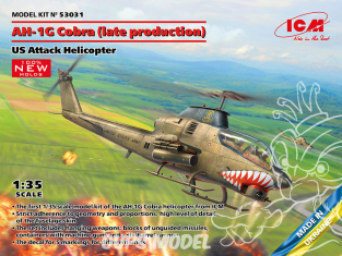 Icm maquette helicoptére 53031 Hélicoptère d'attaque américain AH-1G Cobra late production 1/35