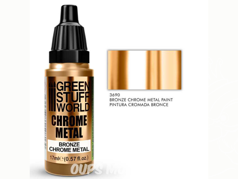 Green Stuff 3690 Peinture Chromée BRONZE 17ml