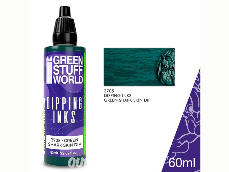 Green Stuff 3705 Encre Peintures Dipping inks 60 ml Green Shark Skin Dip