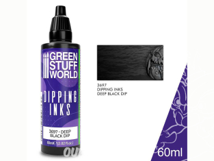 Green Stuff 3697 Encre Peintures Dipping inks 60 ml Deep Black Dip