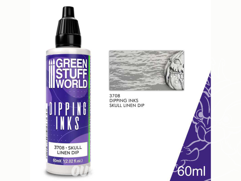 Green Stuff 3708 Encre Peintures Dipping inks 60 ml Skull Linen Dip