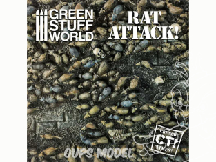 Green Stuff 508672 Set en résine Plaques de rats RAT ATTACK !