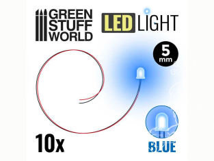 Green Stuff 511894 Lumières LED 5mm BLEU