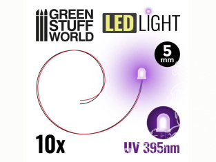 Green Stuff 511832 Lumières LED 5mm ULTRAVIOLET