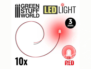 Green Stuff 511832 Lumières LED 3mm Rouge