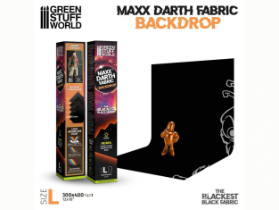 Green Stuff 513249 Toiles de fond - Maxx Darth Noir - 300x400mm