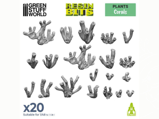 Green Stuff 511283 Set imprimé en 3D Coraux 1/48