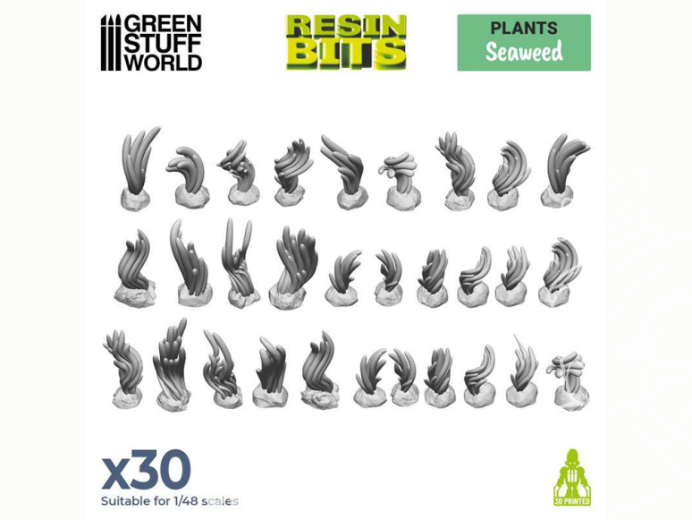 Green Stuff 511276 Set imprimé en 3D Algues marines 1/48
