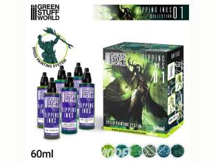 Green Stuff 11693 Encre Set de peinture Collection Dipping 01