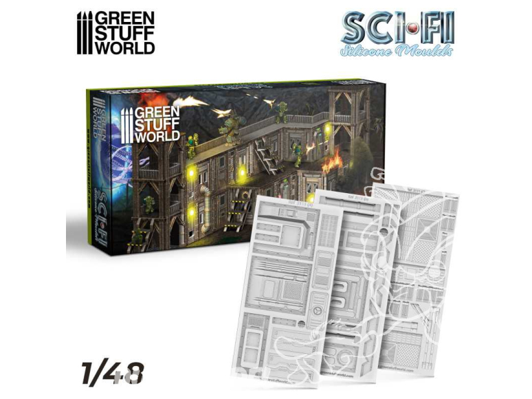 Green Stuff 514352 Moule Sci-Fi 1/48