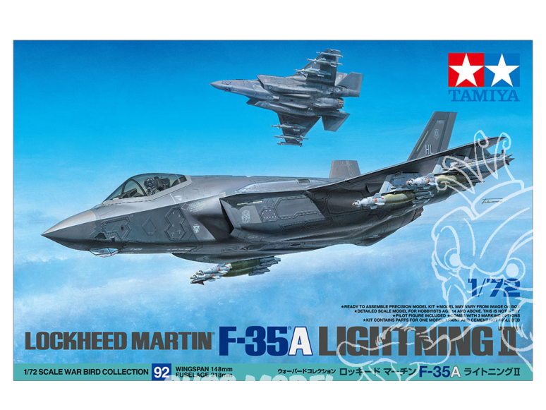 tamiya maquette avion 60792 LOCKHEED MARTIN(R) F-35(R)A LIGHTNING Ⅱ(R) 1/72