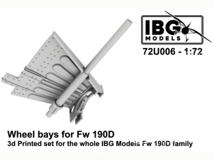 IBG maquette avion 72U006 Baies de roue pour FW 190D pour kit IBG 1/72