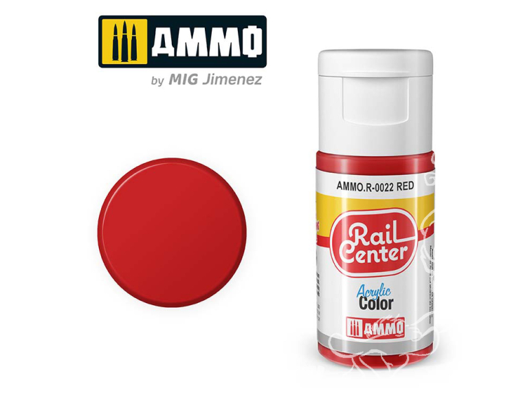 MIG peinture acrylique Rail Center R-0022 Rouge 15ml