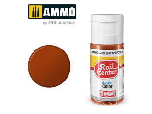 MIG peinture acrylique Rail Center R-0031 Brun Boxcar 15ml