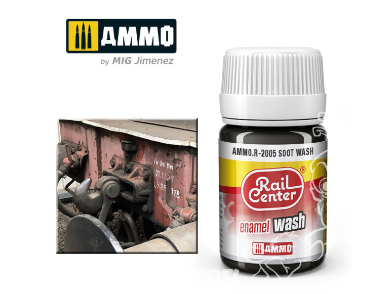 MIG peinture Rail Center R-2005 Lavis suie 35ml