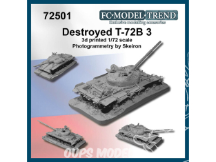 FC MODEL TREND maquette résine 72501 Epave T-72B 1/72