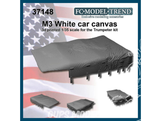 FC MODEL TREND accessoire résine 37148 Canvas M3 White scout car 1/35