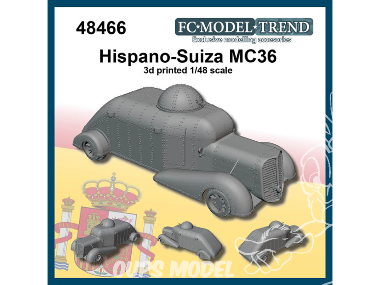FC MODEL TREND maquette résine 48466 Hispano-Suiza MC-36 1/48