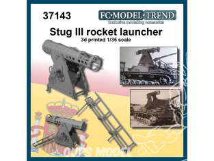 FC MODEL TREND accessoire résine 37143 Lance roquettes Espagnol Stug III 1/35