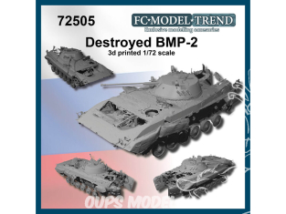 FC MODEL TREND maquette résine 72505 Epave BMP-2 1/72