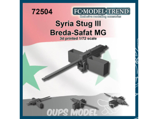 FC MODEL TREND accessoire résine 72504 Breda-Safat MG Stug III Syrien 1/72