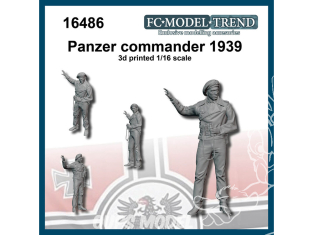 FC MODEL TREND figurine résine 16486 Commandant Panzer 1939 1/16