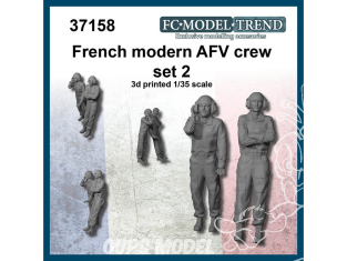 FC MODEL TREND figurine résine 37158 Equipage d'AFV Français moderne set 2 1/35
