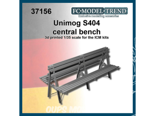 FC MODEL TREND accessoire résine 37156 Banc central Unimog S404 Icm 1/35