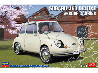 Hasegawa maquette voiture 20622 Subaru 360 Deluxe avec porte-bagages de toit 1/24