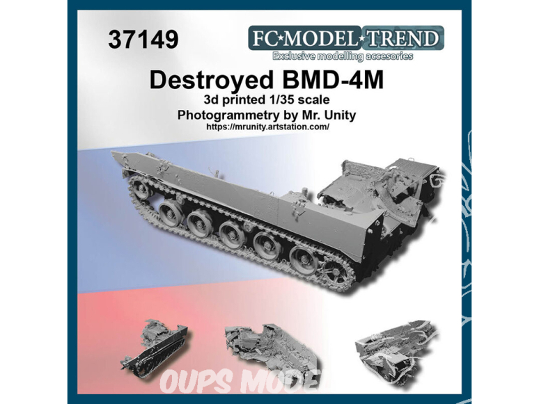 FC MODEL TREND maquette résine 37149 Epave BMD-4M 1/35