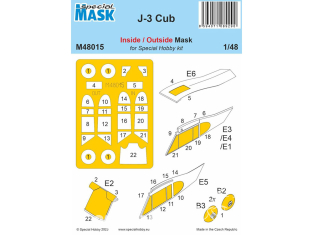 Special Hobby Masque avion M48015 J-3 Cub kit Special Hobby 1/48