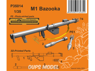 Special Hobby 3D Print militaire P35014 M1 Bazooka 1/35