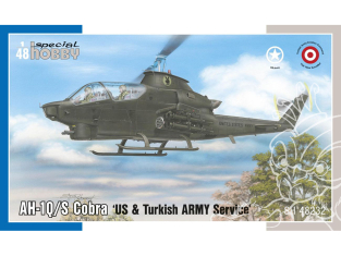 Special Hobby maquette helicoptére 48232 AH-1Q/S Cobra Service dans l'armée américaine et turque 1/48