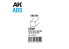 AK interactive ak6705 BANDE ABS 0.25 x 4.00 x 350mm 10 unités par sachet