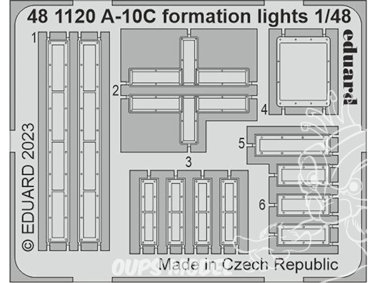 EDUARD photodecoupe avion 481120 Lumières de formation A-10C Academy 1/48