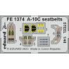 EDUARD photodecoupe avion FE1374 Harnais métal A-10C Academy 1/48